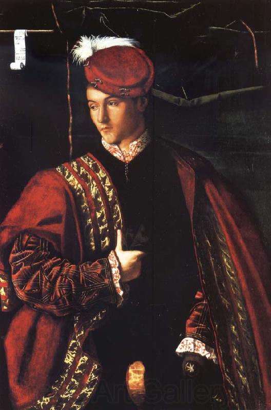 BARTOLOMEO VENETO Portrait of Ludovico Martinengo Germany oil painting art